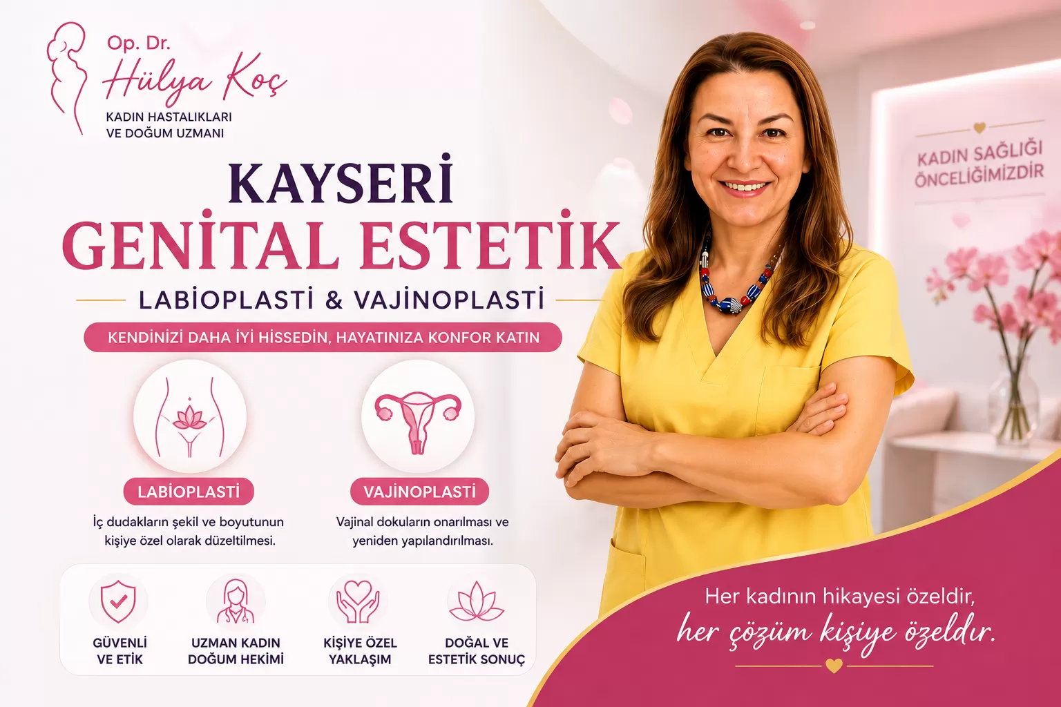 Kayseri Genital Estetik: Labioplasti ve Vajinoplasti | Op. Dr. Hülya Koç