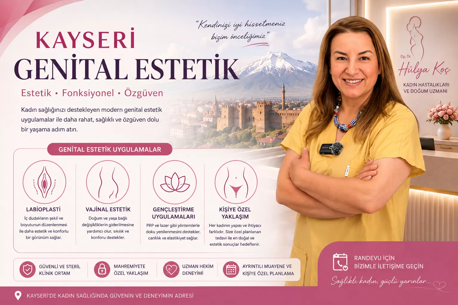 Kayseri Genital Estetik | Labioplasti ve Vajinal Estetik Uygulamaları | Op. Dr. Hülya Koç