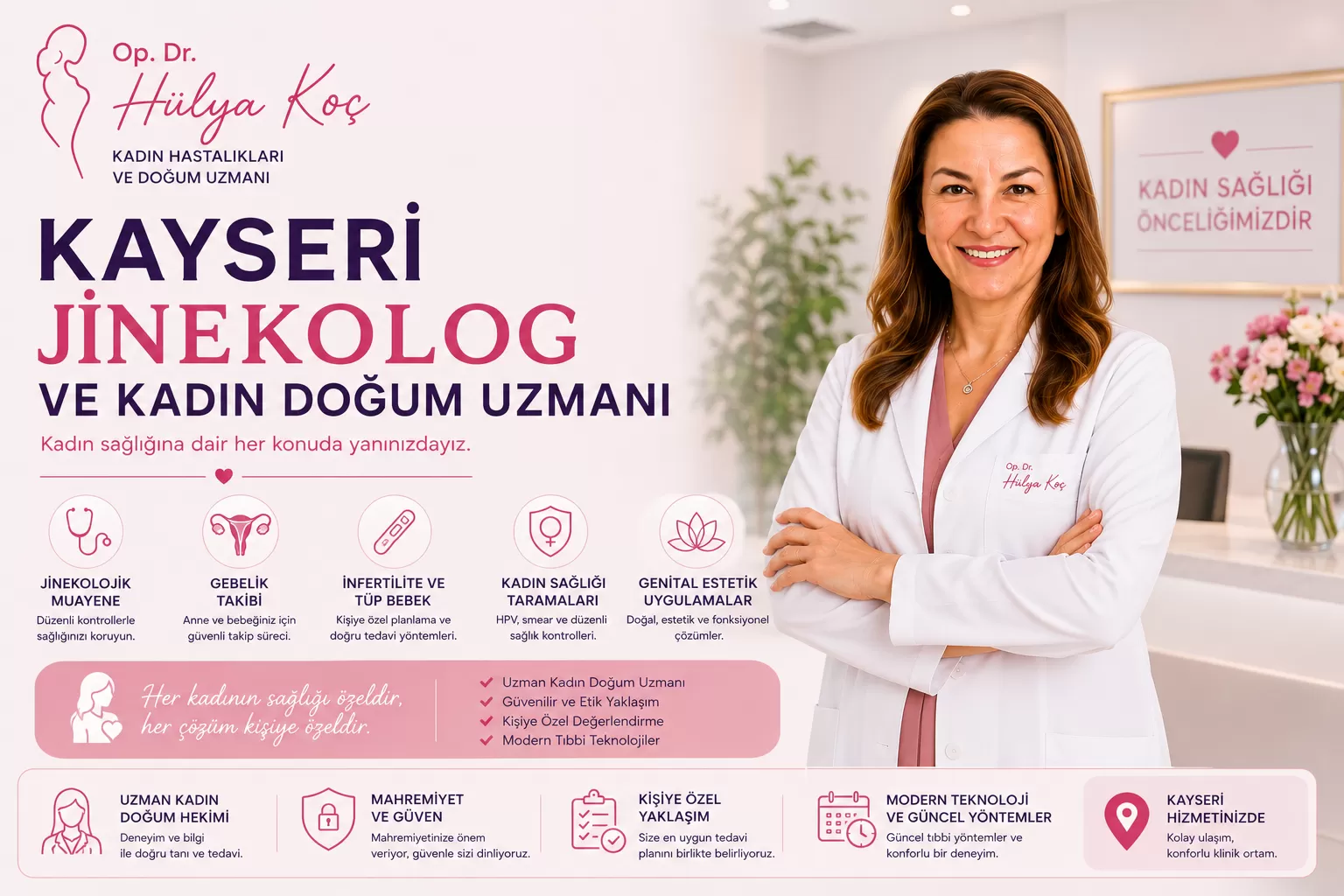 Kayseri Jinekolog ve Kadın Doğum Doktorları: Op. Dr. Hülya Koç ile Kadın Sağlığı