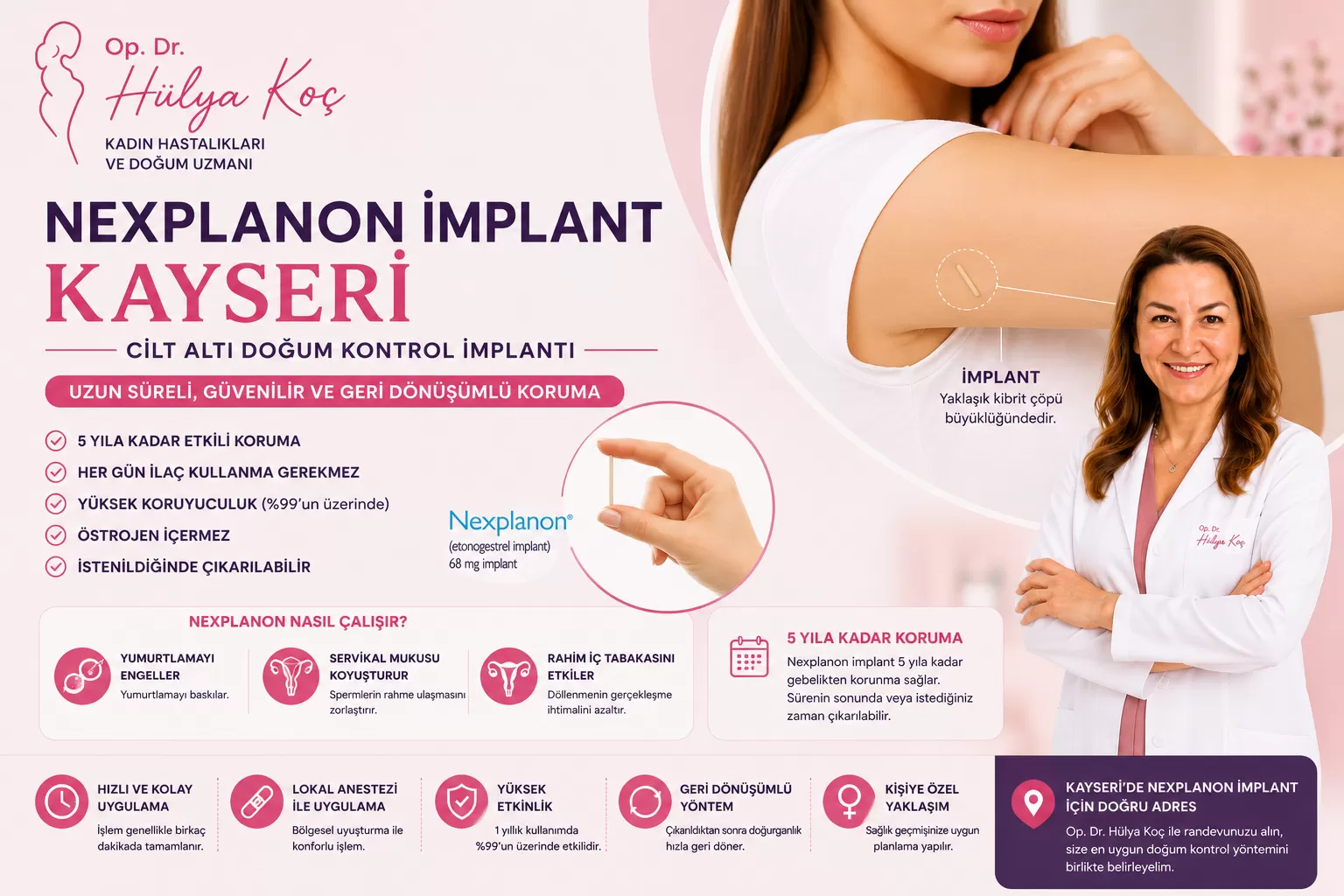 Nexplanon İmplant Kayseri: Cilt Altı Doğum Kontrol İmplantı
